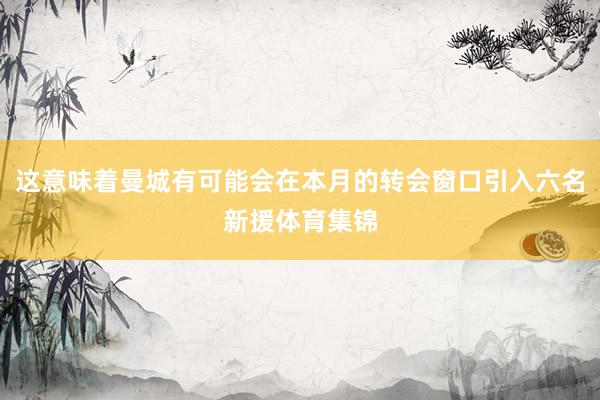 这意味着曼城有可能会在本月的转会窗口引入六名新援体育集锦