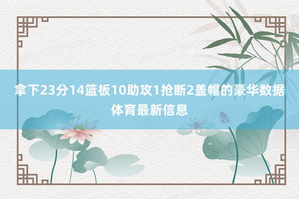 拿下23分14篮板10助攻1抢断2盖帽的豪华数据体育最新信息