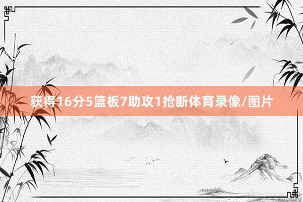 获得16分5篮板7助攻1抢断体育录像/图片