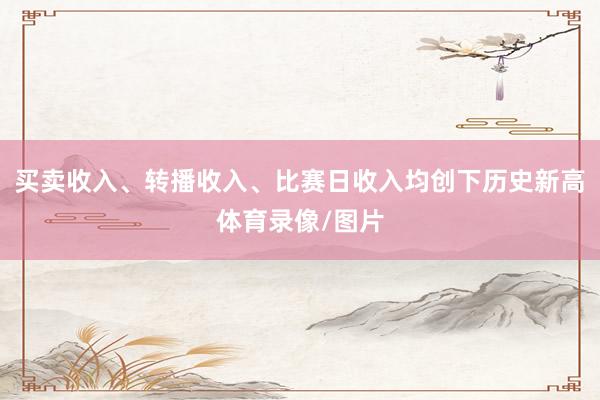 买卖收入、转播收入、比赛日收入均创下历史新高体育录像/图片