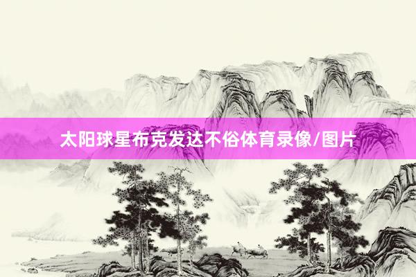 太阳球星布克发达不俗体育录像/图片