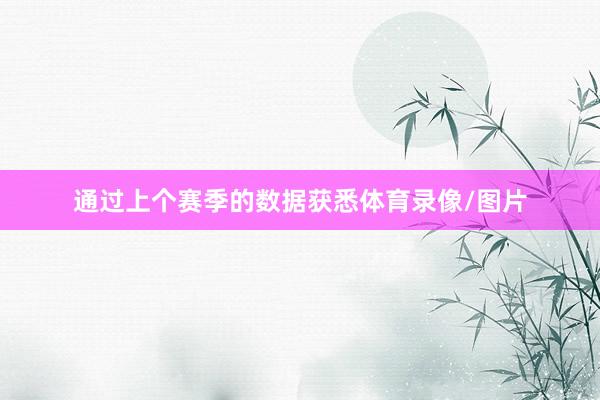 通过上个赛季的数据获悉体育录像/图片