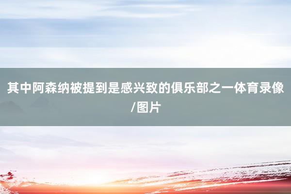 其中阿森纳被提到是感兴致的俱乐部之一体育录像/图片