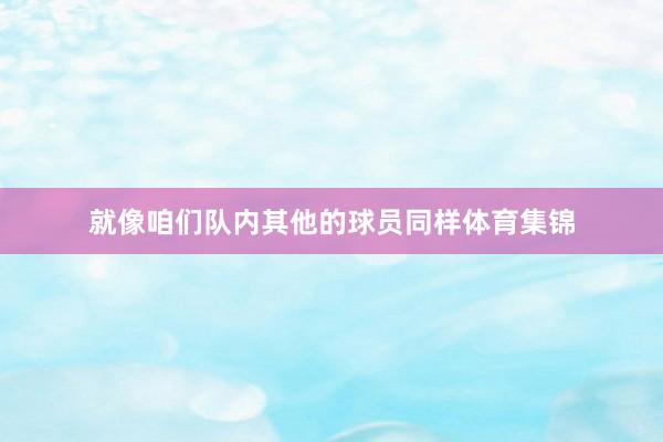 就像咱们队内其他的球员同样体育集锦