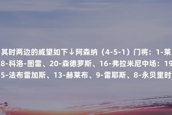 其时两边的威望如下↓阿森纳（4-5-1）门将：1-莱曼后卫：27-埃布埃、28-科洛-图雷、20-森德罗斯、16-弗拉米尼中场：19-吉尔伯托-席尔瓦、15-法布雷加斯、13-赫莱布、9-雷耶斯、8-永贝里时尚：14-亨利替补：24-阿穆尼亚、2-迪亚比、7-皮雷、10-博格坎普、17-亚历山大-宋、32-沃尔科特、36-朱鲁皇马（4-4-2）门将：1-卡西利亚斯后卫：2-萨尔增加、4-拉莫斯、15-劳尔-布拉沃、3-罗伯特-卡洛斯中场：16-格拉维森、23-贝克汉姆、5-皆达内、14-古蒂时尚：7-劳尔、9-罗纳尔多替补：13-迭戈-洛佩斯、6-埃尔格拉、8-巴普蒂斯塔、10-罗比尼奥、11-西西尼奥、19-卡萨诺、21-迪奥戈    体育赛事直播