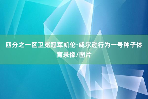 四分之一区卫冕冠军凯伦·威尔逊行为一号种子体育录像/图片