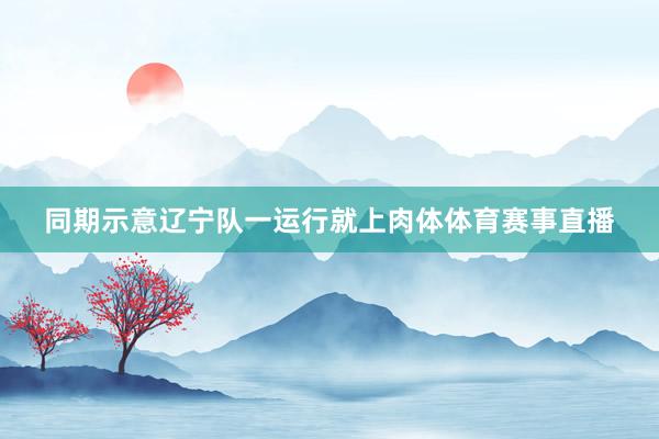 同期示意辽宁队一运行就上肉体体育赛事直播