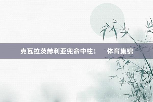 克瓦拉茨赫利亚兜命中柱！    体育集锦