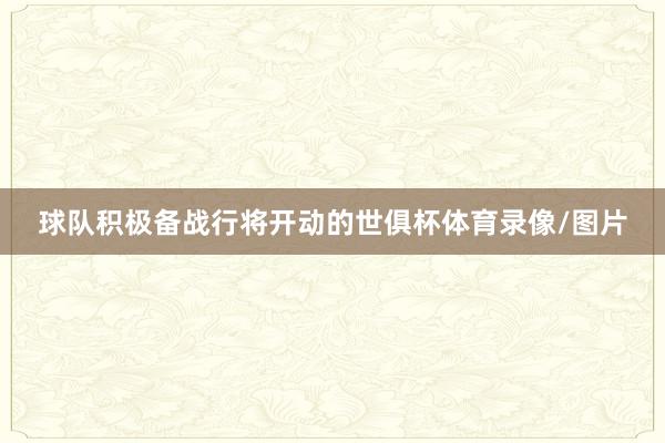 球队积极备战行将开动的世俱杯体育录像/图片