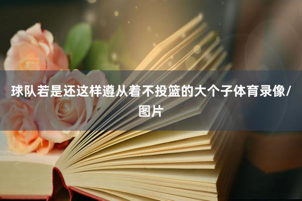 球队若是还这样遵从着不投篮的大个子体育录像/图片