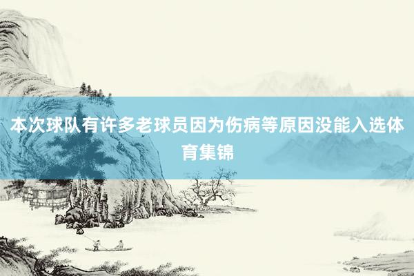本次球队有许多老球员因为伤病等原因没能入选体育集锦