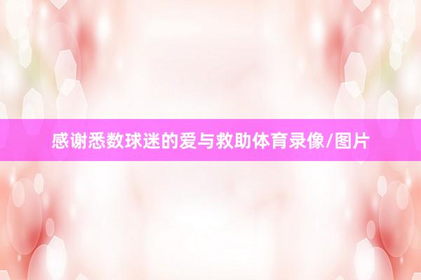 感谢悉数球迷的爱与救助体育录像/图片