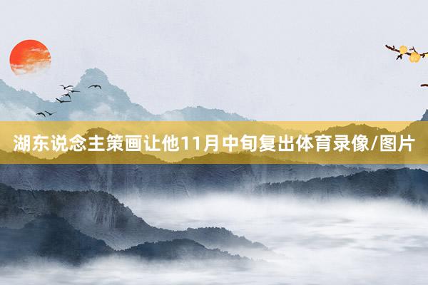 湖东说念主策画让他11月中旬复出体育录像/图片