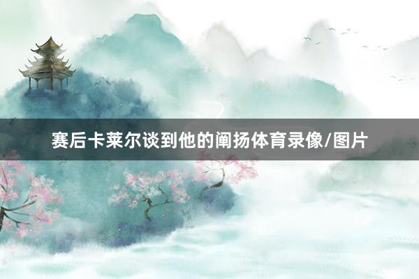 赛后卡莱尔谈到他的阐扬体育录像/图片