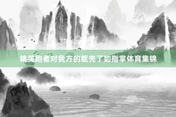 精英跑者对我方的躯壳了如指掌体育集锦