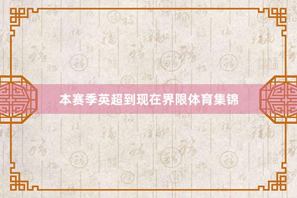 本赛季英超到现在界限体育集锦