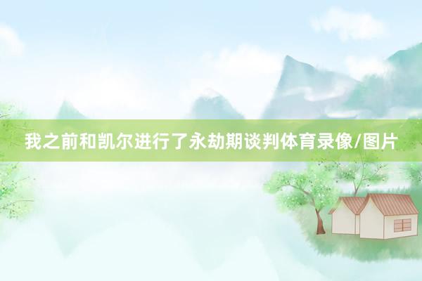 我之前和凯尔进行了永劫期谈判体育录像/图片