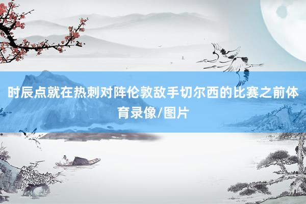 时辰点就在热刺对阵伦敦敌手切尔西的比赛之前体育录像/图片
