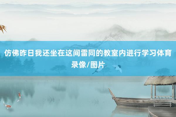 仿佛昨日我还坐在这间雷同的教室内进行学习体育录像/图片